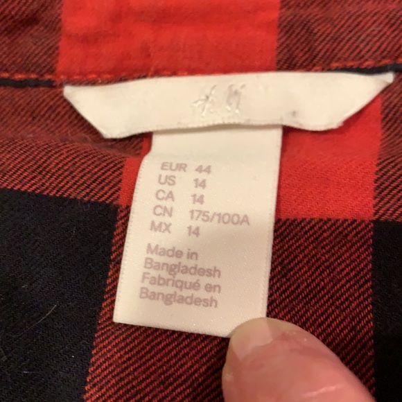 Classic Stylish H&M 100% Cotton Lumberjack Shirt — 14 - Picture 6 of 9